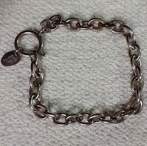 Silvertone Claire's link chain bracelet